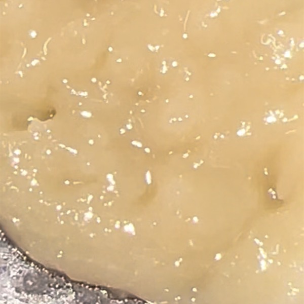 Golden rosin badder, macro